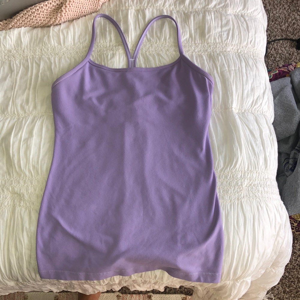 Lululemon Power Y Tank Light Purple (6)